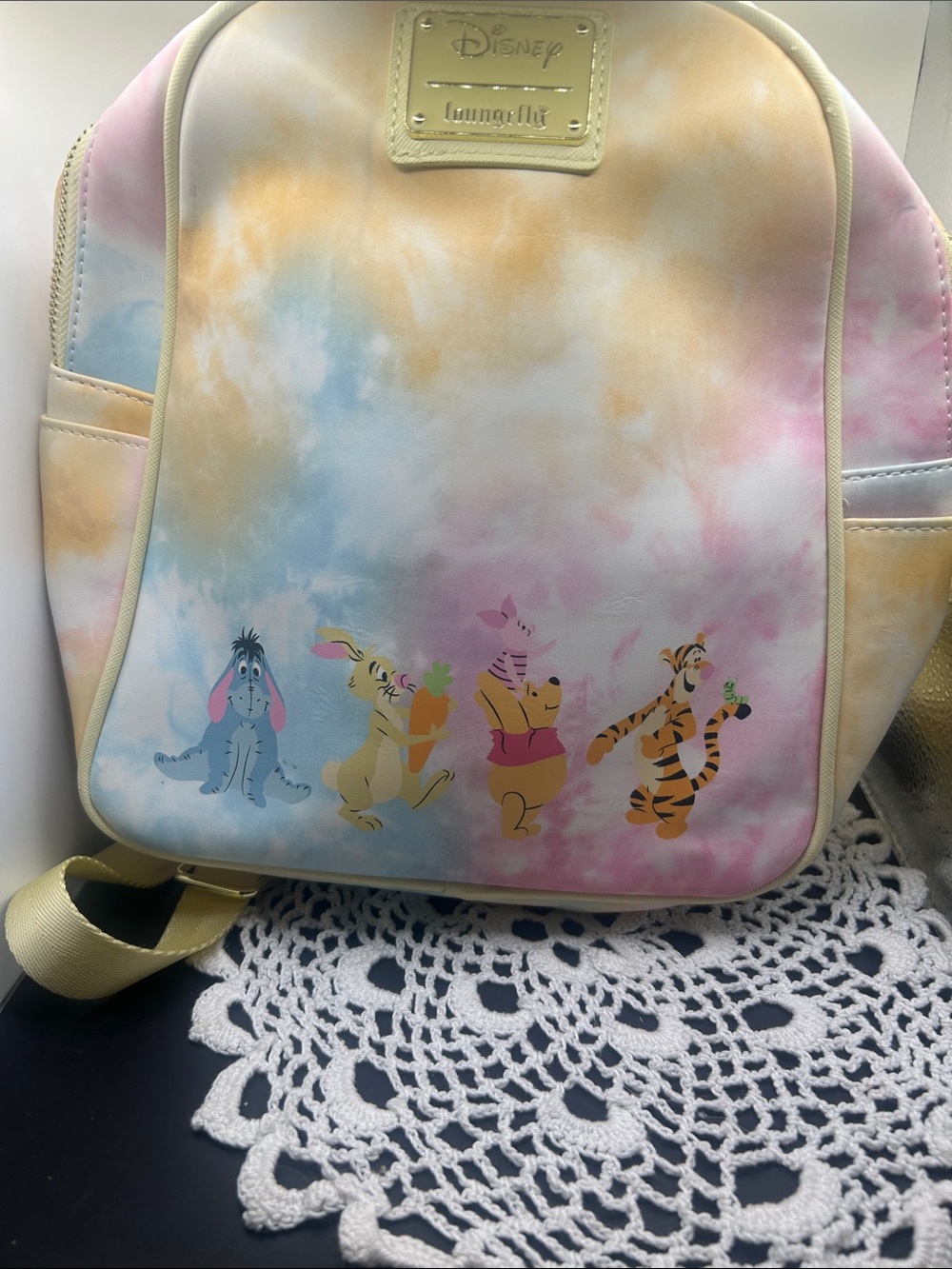 Disney x Loungefly Pastel Tie-Dye Winnie the Pooh Character Backpack
